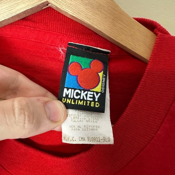 Vintage Disney Mickey Mouse Minnie Mouse Love T-shirt Size XL - Picture 3 of 4